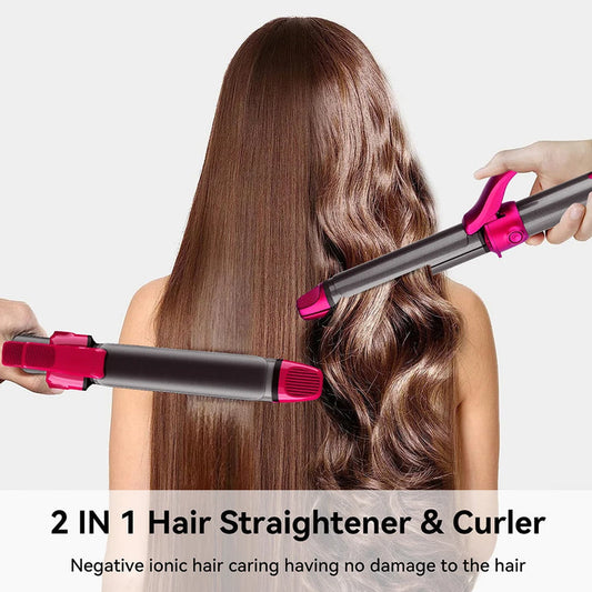 NovaGlam 2-in-1 Hair Styling Wonder™ - Straightener & Curler